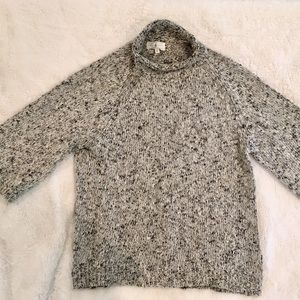 Lou & Grey 3/4 sleeve marled sweater
